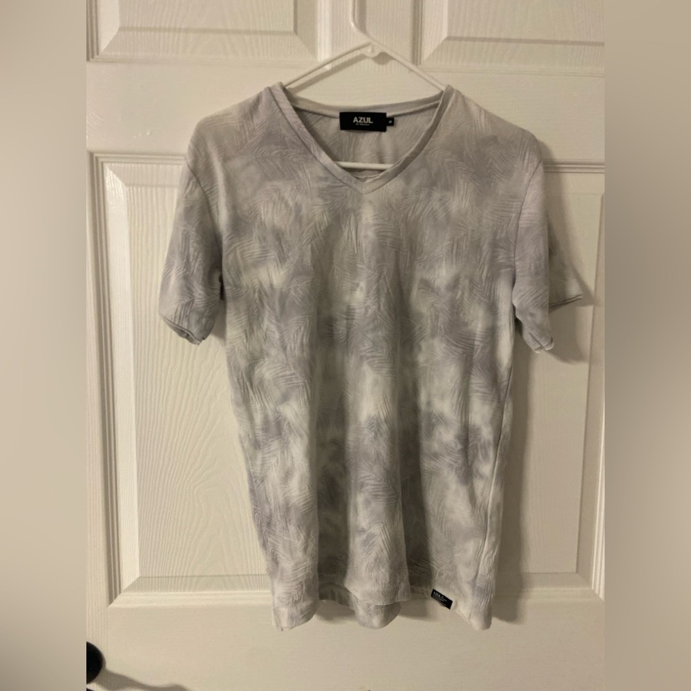 T36- AZUL by MOUSSY Tie Dye Grey Crewneck T-Shirt
